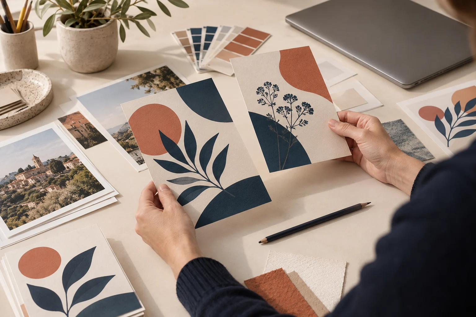 Illustration de 3 étapes pour concevoir votre communication visuelle