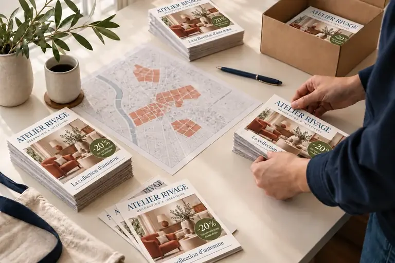 Préparation des supports et du secteur de distribution